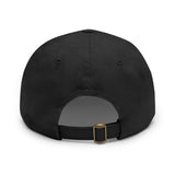 Dad Hat with Leather Logo Patch (Round)