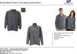 ¼-Zip Flat-Back Rib Pullover